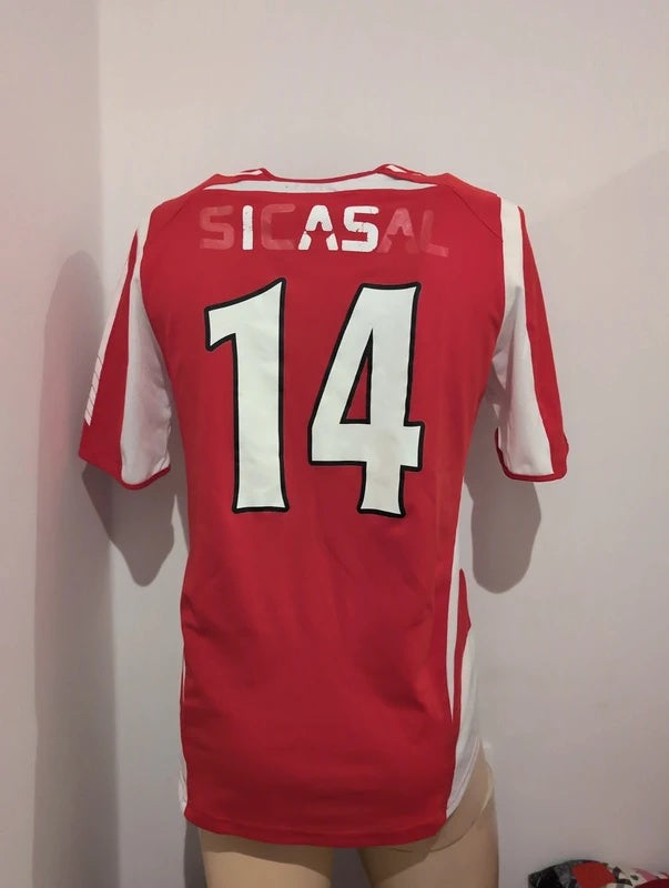 Benfica B 2005 2006 adidas matchworn football shirt soccer jersey M #14