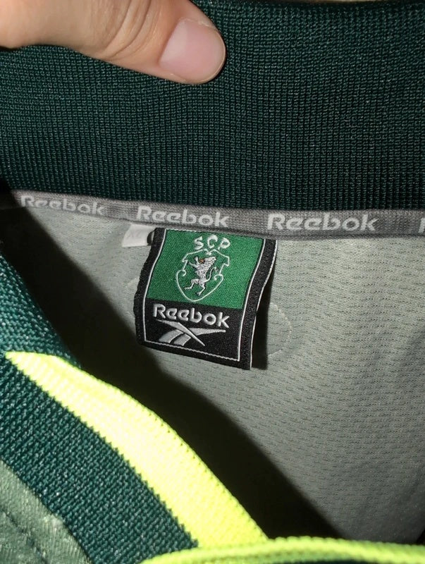 Sporting 2000 2001 away Reebok football shirt soccer jersey XL #7 Niculae