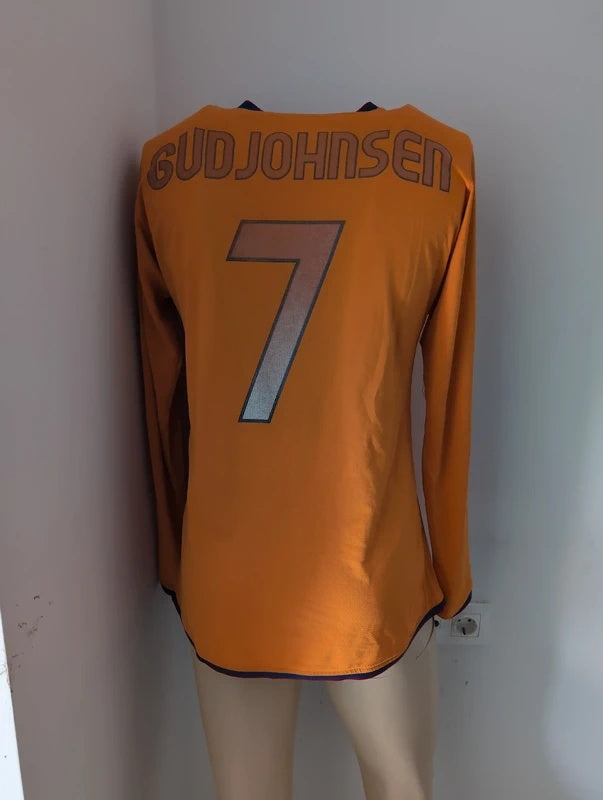 Barcelona 2006 2007 away nike matchworn matchissue football shirt soccer jersey L #7 gudjohnsen