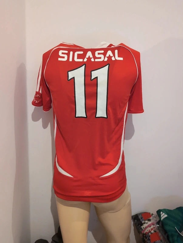 Benfica B 2006 2007 adidas matchworn football shirt soccer jersey M #11