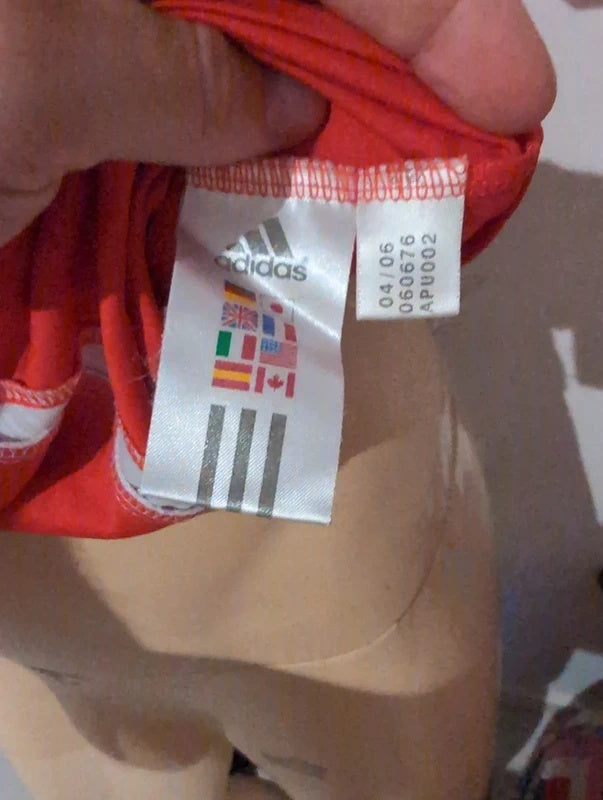 Benfica B 2006 2007 matchworn adidas football shirt soccer jersey M #8