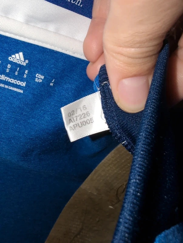 Schalke 04 2016 2017 adidas longsleeve football shirt soccer jersey S ai7226