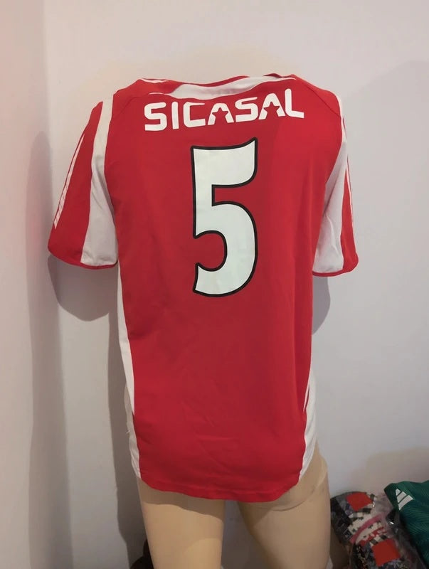 Benfica B 2005 2006 adidas matchworn football shirt soccer jersey M #5