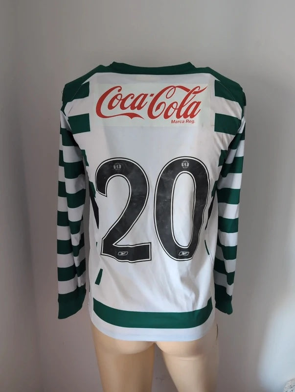 Sporting B 2004 2005 Reebok matchworn football shirt soccer jersey S #20