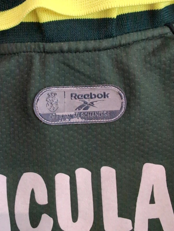 Sporting 2000 2001 away Reebok football shirt soccer jersey XL #7 Niculae