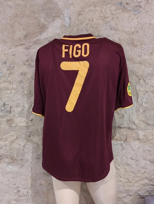 Portugal 2000 Nike matchissue football shirt soccer jersey L #7 Figo