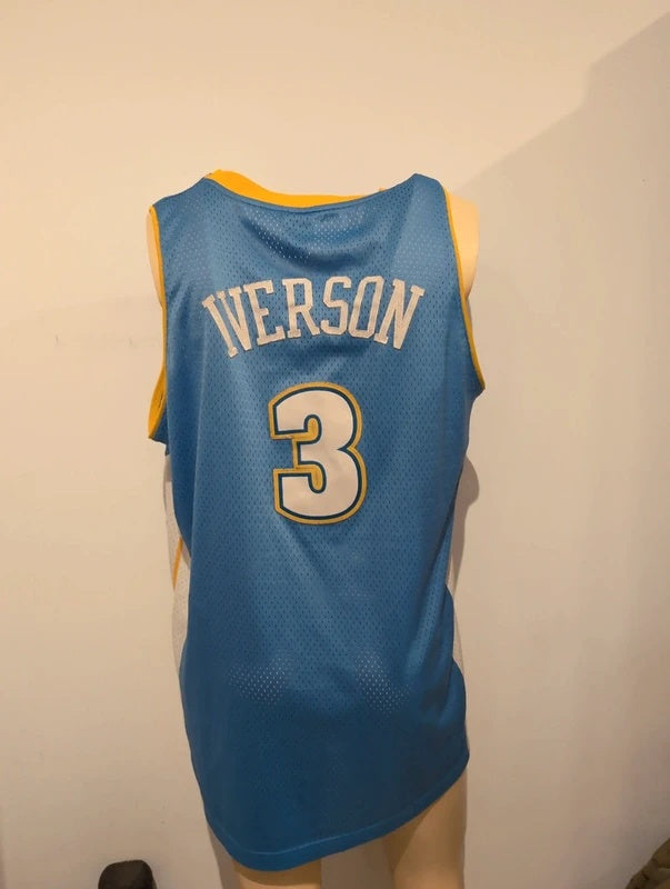 Denver Nuggets #3 Ty Lawson Adidas NBA Light Blue Jersey L