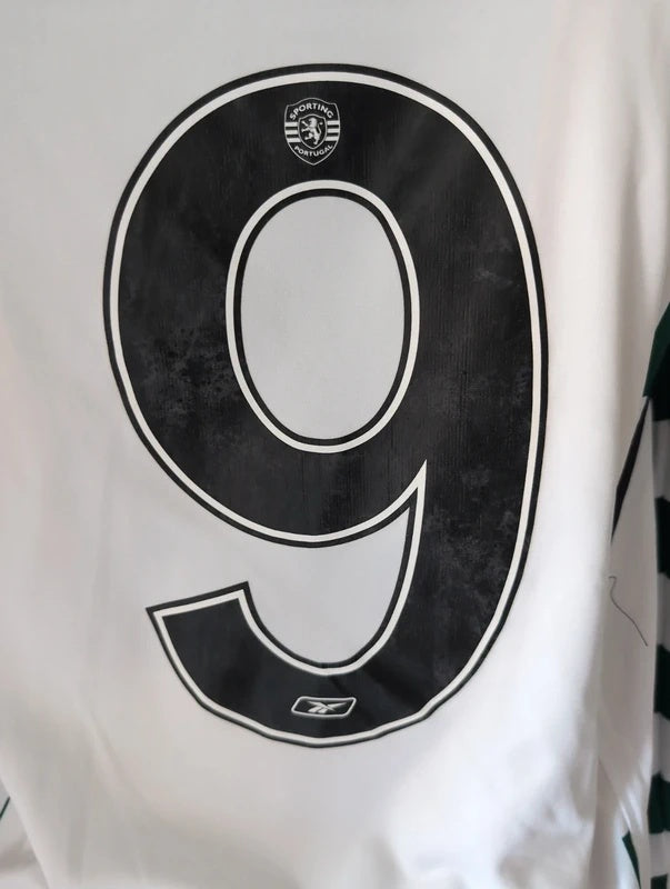 Sporting B 2004 2005 Reebok matchworn football shirt soccer jersey S #9