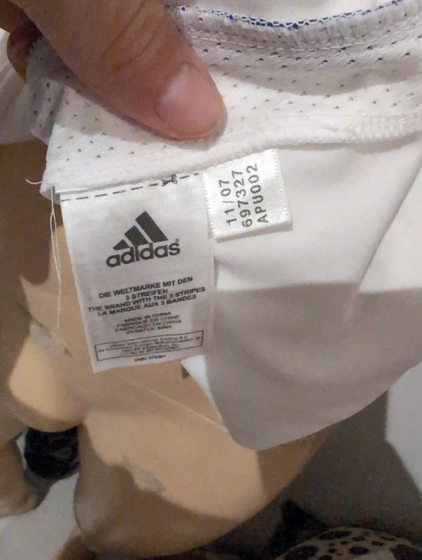 Real Madrid 2007 2008 adidas football shirt soccer jersey L 697327