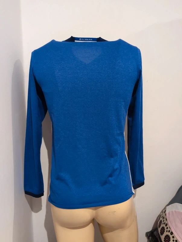 Schalke 04 2016 2017 adidas longsleeve football shirt soccer jersey S ai7226