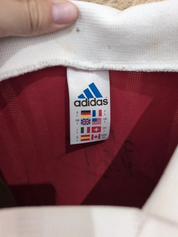 Benfica 1997 1998 adidas football shirt soccer jersey L