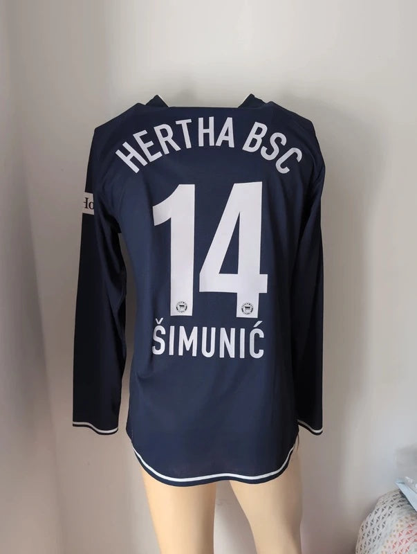 Hertha Berlin 2007 2008 Nike matchworn football shirt soccer jersey XL #14 simunic