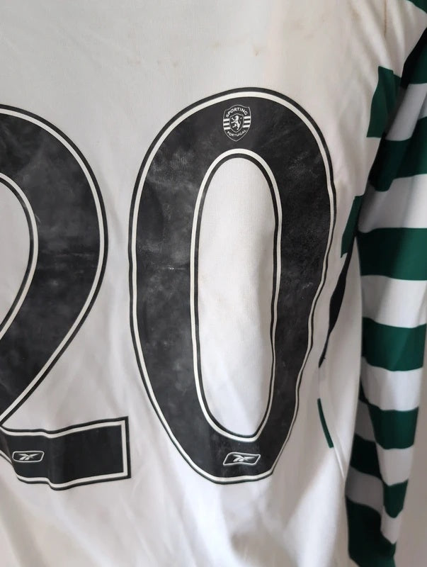 Sporting B 2004 2005 Reebok matchworn football shirt soccer jersey S #20