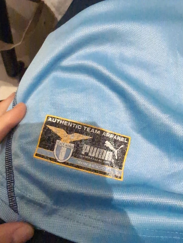 Lazio 2001 2002 puma football shirt soccer jersey XL