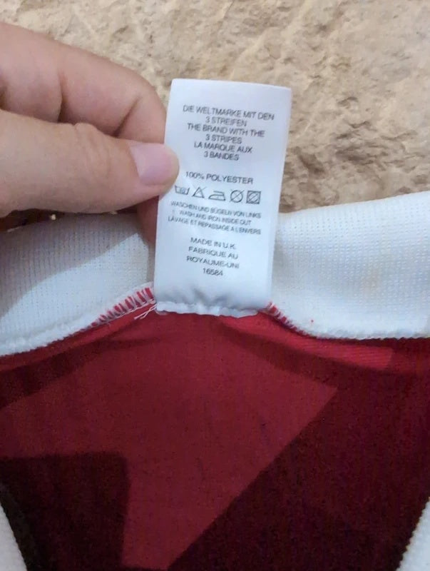 Benfica 1997 1998 adidas football shirt soccer jersey L