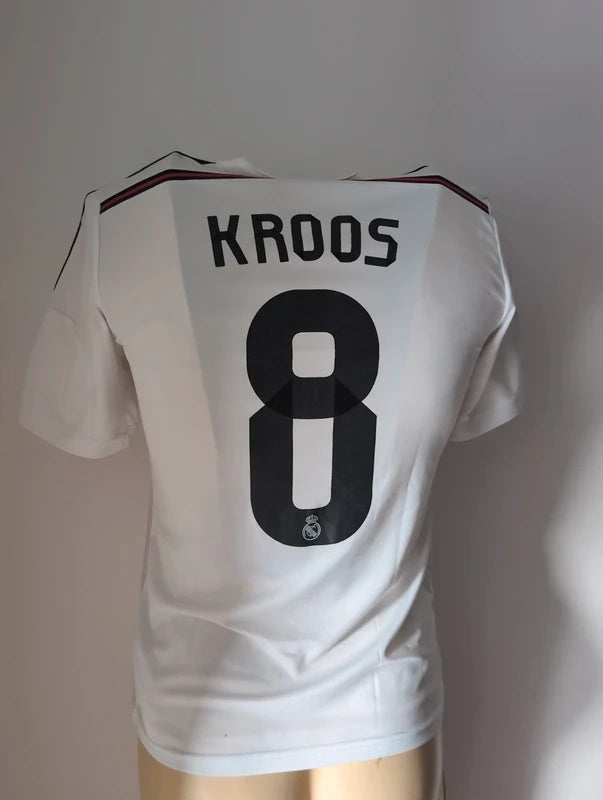Real Madrid 2014 2015 adidas football shirt soccer jersey S #8 kroos f50637