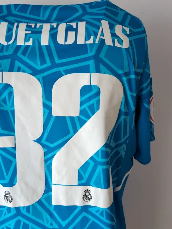 Real Madrid 2022 2023 adidas goalkeeper football shirt soccer jersey L #32 quetglas matchworn