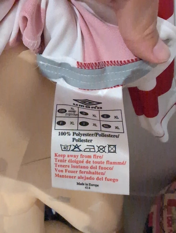 Standard Liége 2006 2007 umbro matchworn football shirt soccer jersey XL #76 Sá pinto