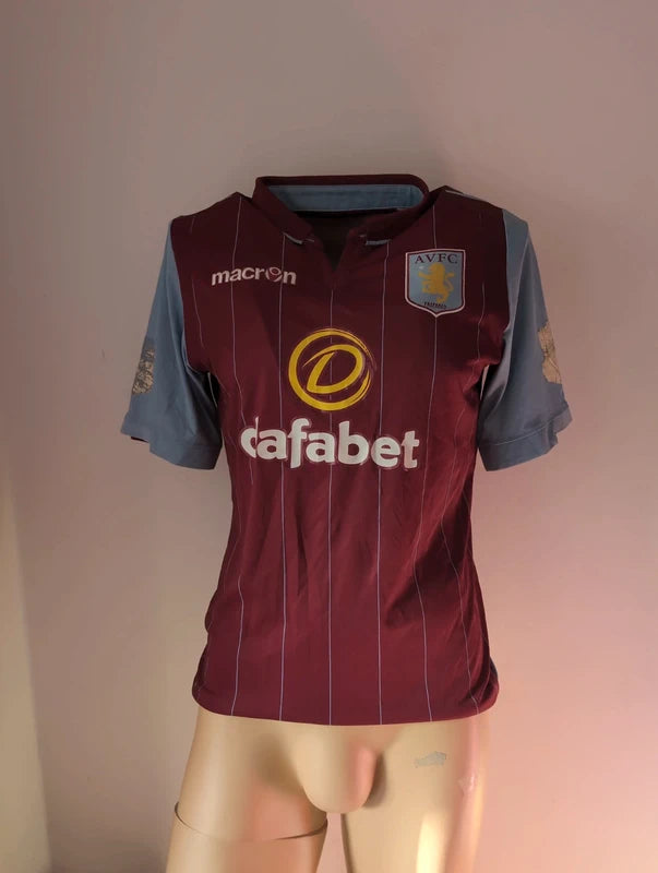 Aston villa 2014 2015 macron football shirt soccer jersey M