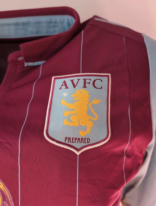 Aston villa 2014 2015 macron football shirt soccer jersey M