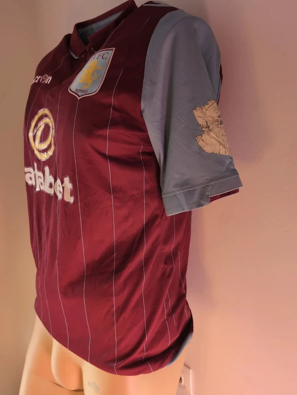 Aston villa 2014 2015 macron football shirt soccer jersey M