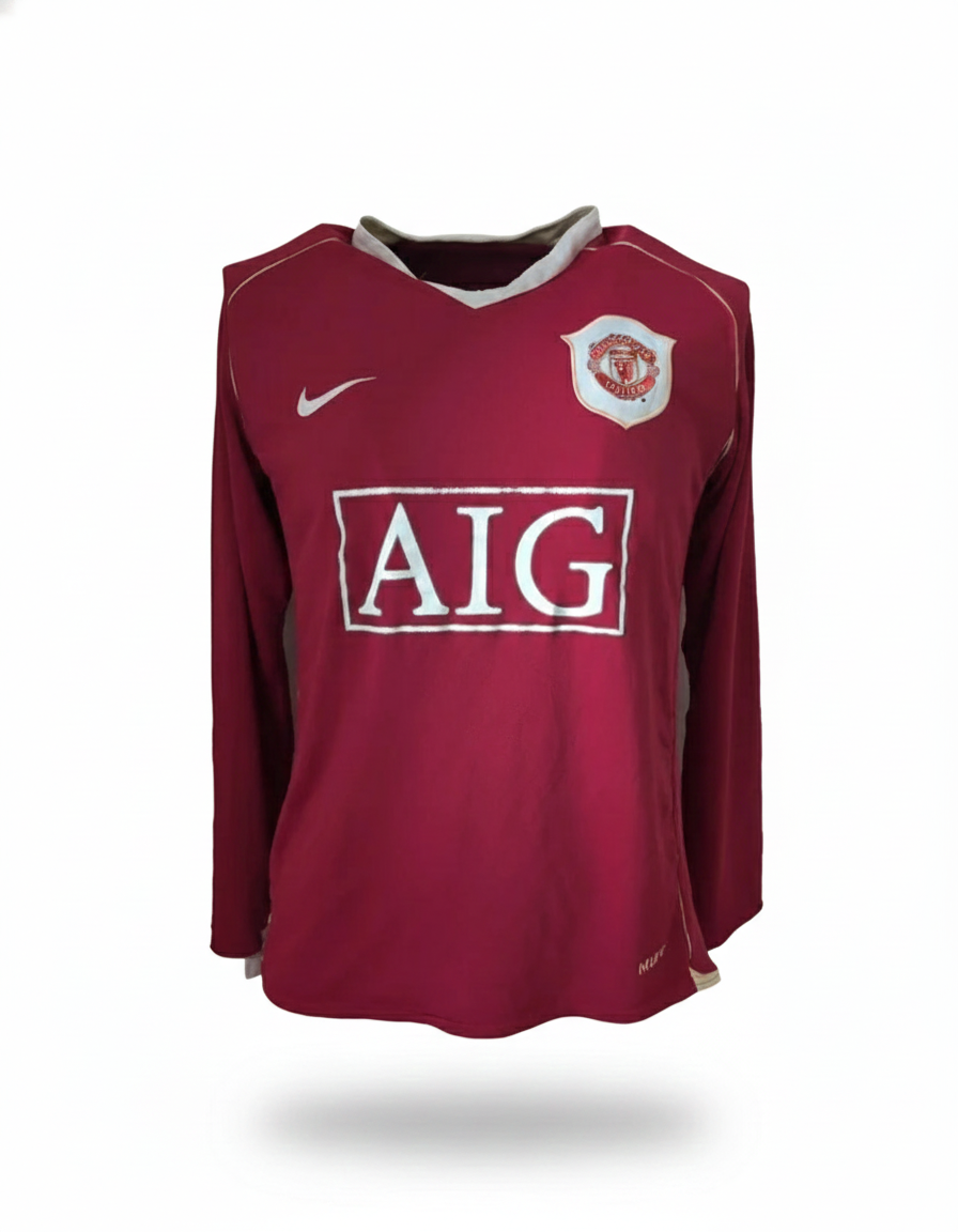 Manchester united 2006 2007 Nike longsleeve football shirt soccer jersey M