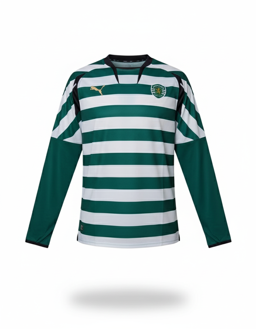 Sporting 2007 2008 puma longsleeve football shirt soccer jersey XL bnwt