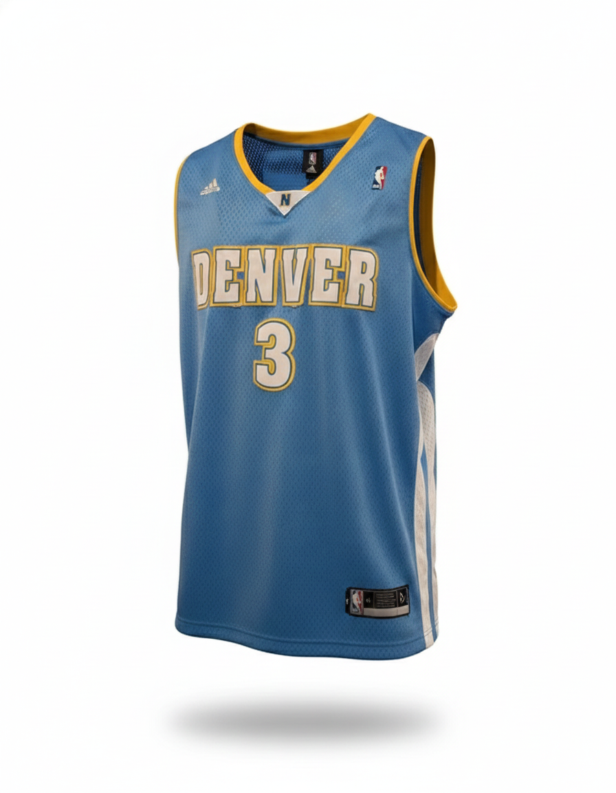 Denver Nuggets #3 Ty Lawson Adidas NBA Light Blue Jersey L