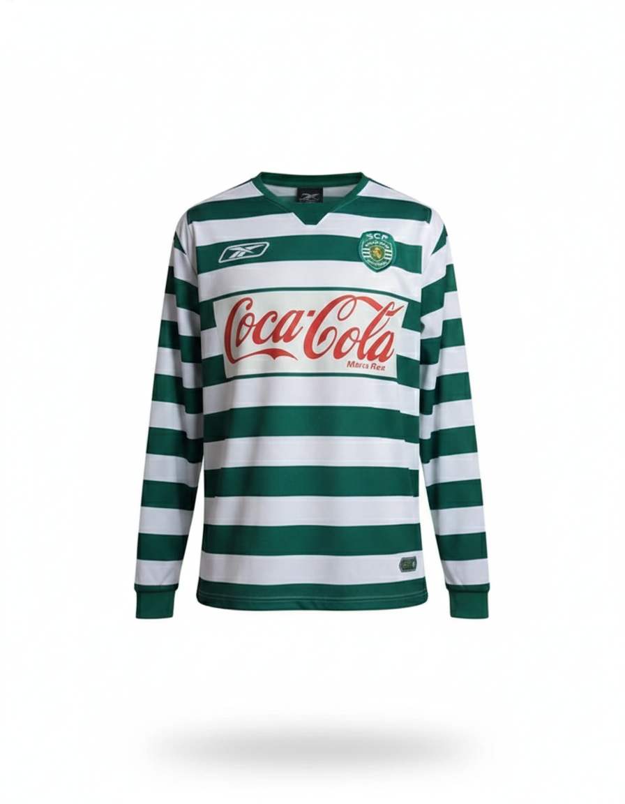 Sporting B 2004 2005 Reebok matchworn football shirt soccer jersey S #20