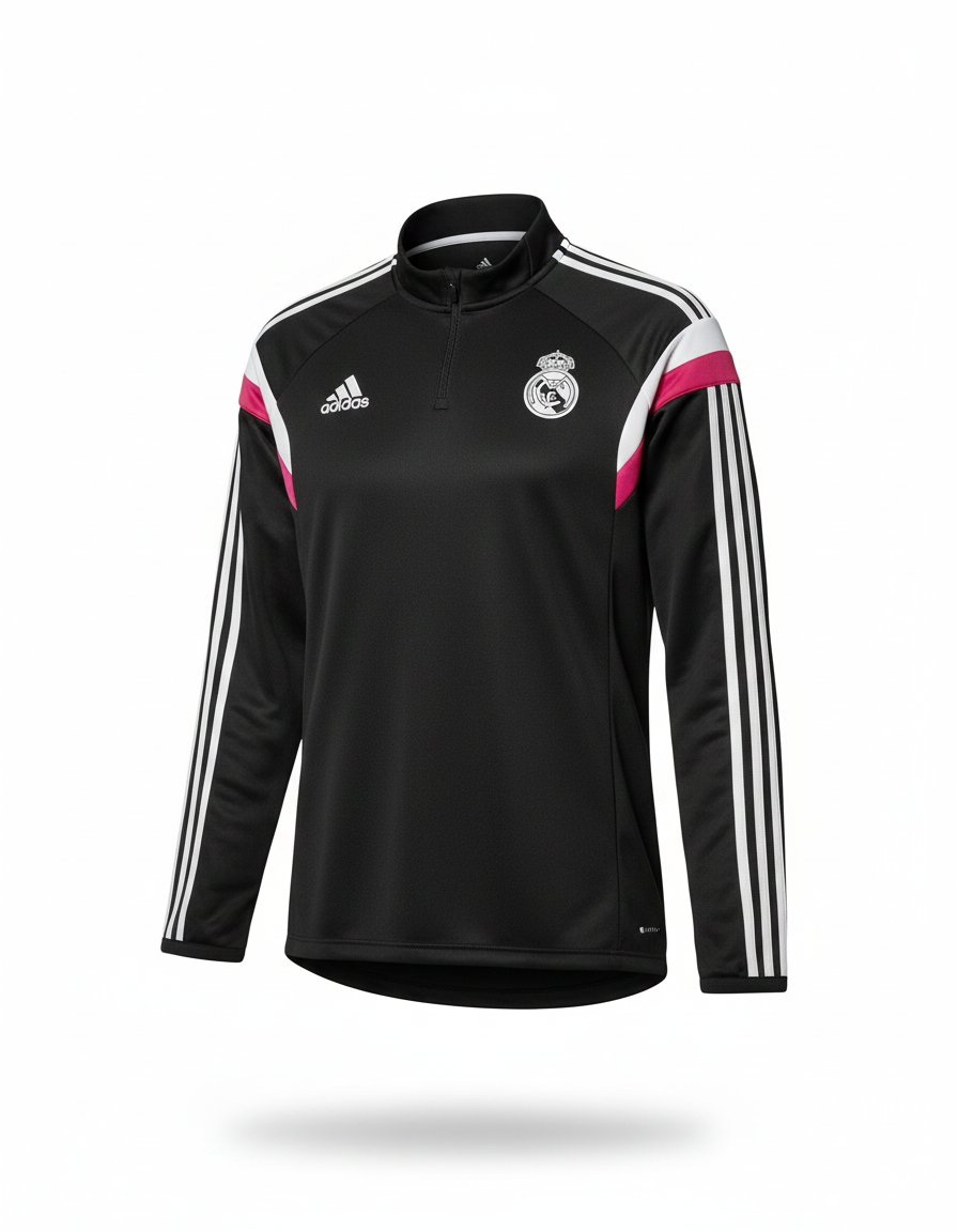 Real Madrid 2014 2015 adidas 1/2 zip training jacket football soccer L m37189