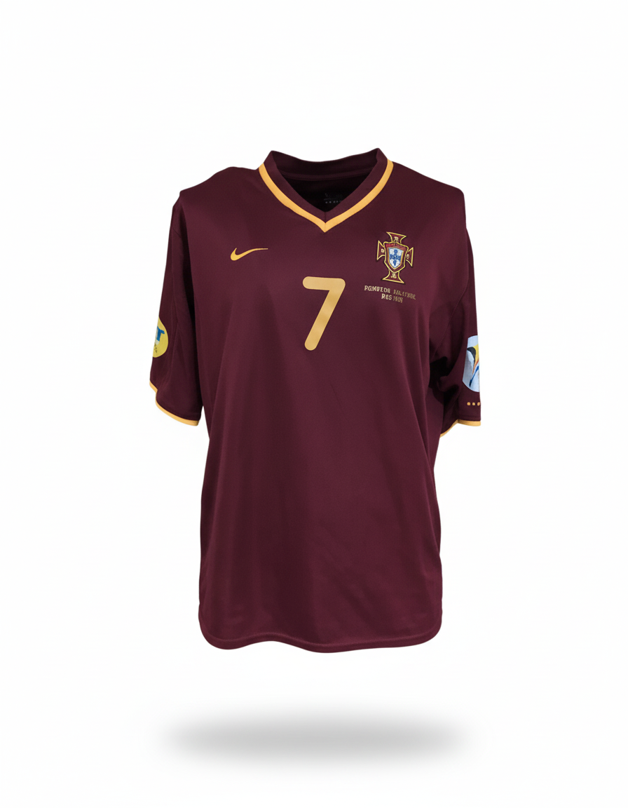 Portugal 2000 Nike matchissue football shirt soccer jersey L #7 Figo