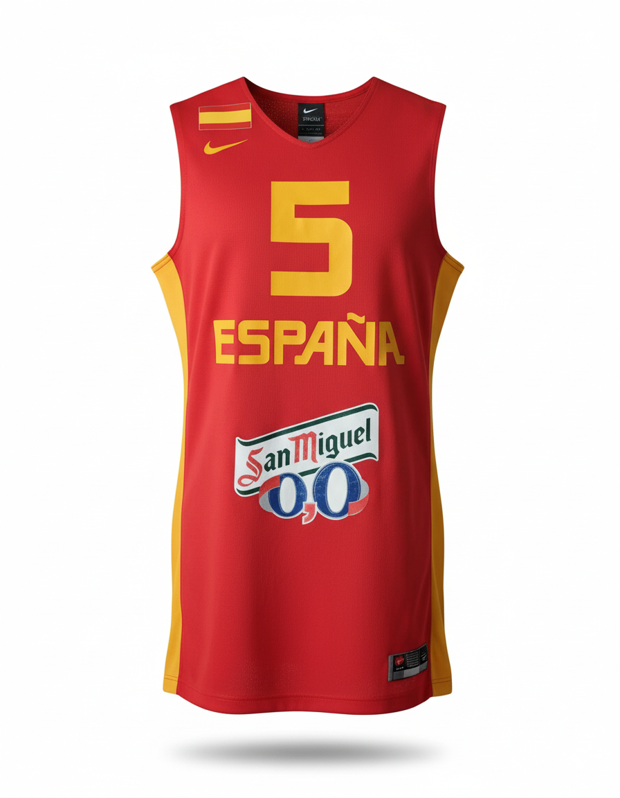 Spain 2014 Nike basketball shirt soccer jersey M 598953 600