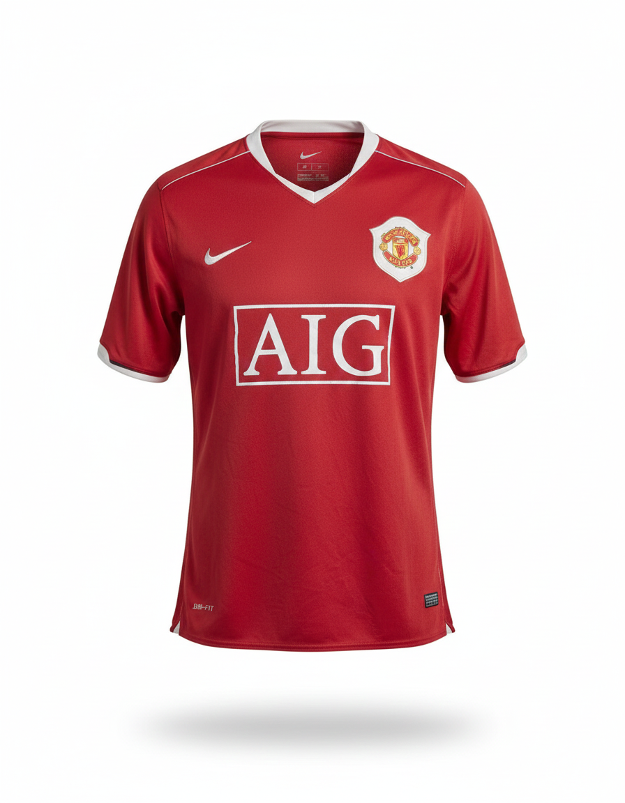 Manchester united 2006 2007 Nike football shirt soccer jersey L 146814
