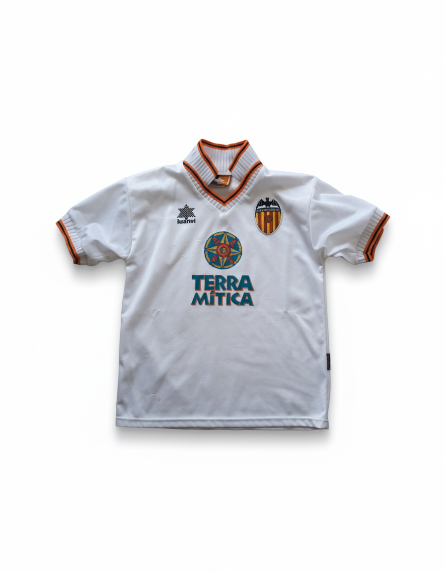 Valencia 1998 1999 luanvi football shirt soccer jersey boys M size