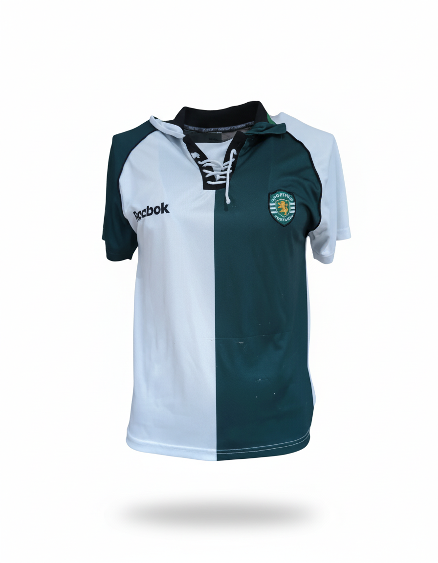 Sporting B 2002 2003 Reebok stomp football shirt soccer jersey S #20 matchworn