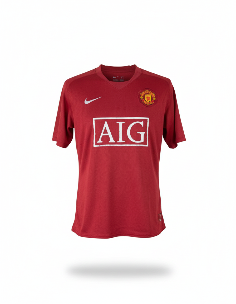 Manchester united 2007 2008 Nike football shirt soccer jersey L 237924 666