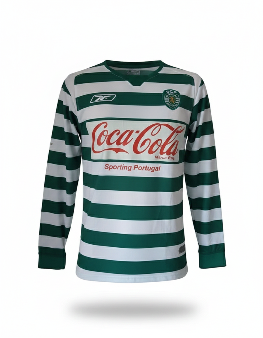 Sporting B 2004 2005 Reebok matchworn football shirt soccer jersey S #9