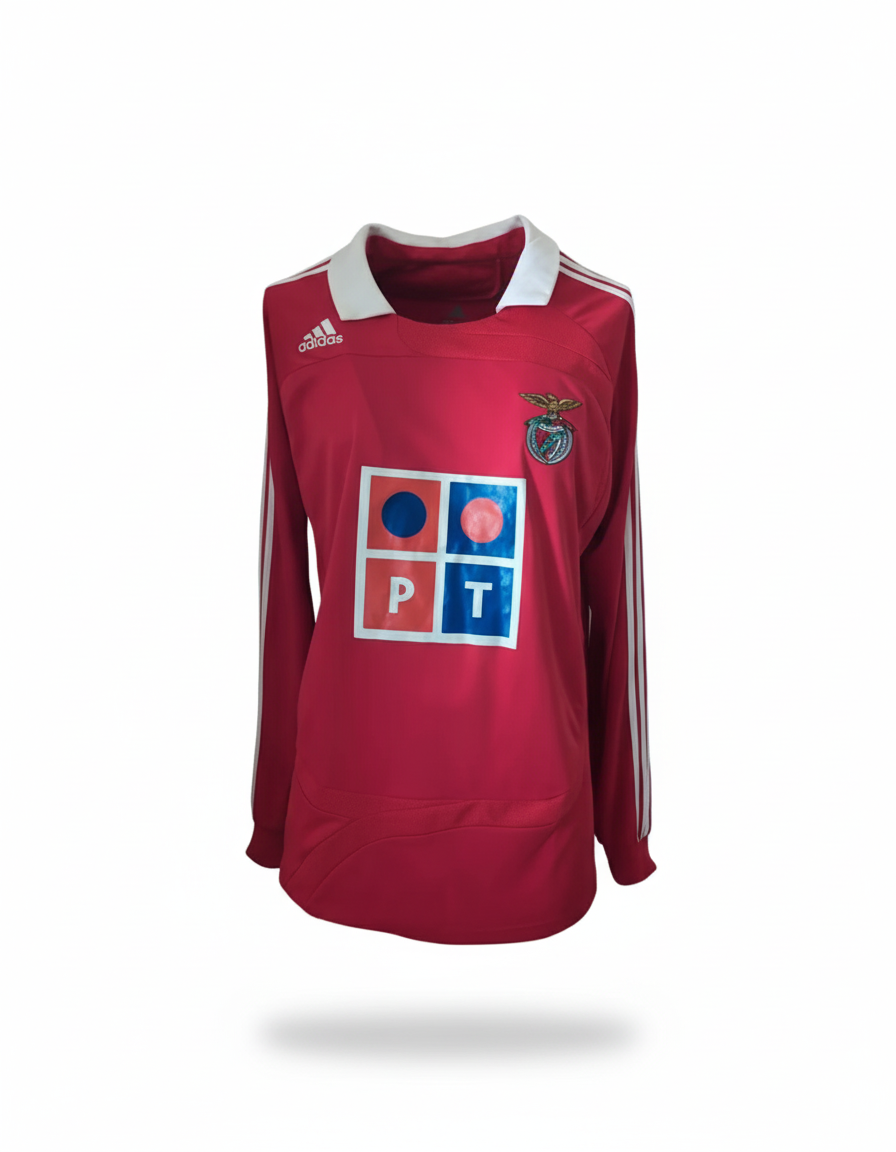 Benfica 2007 2008 adidas longsleeve football shirt soccer jersey XL 694847