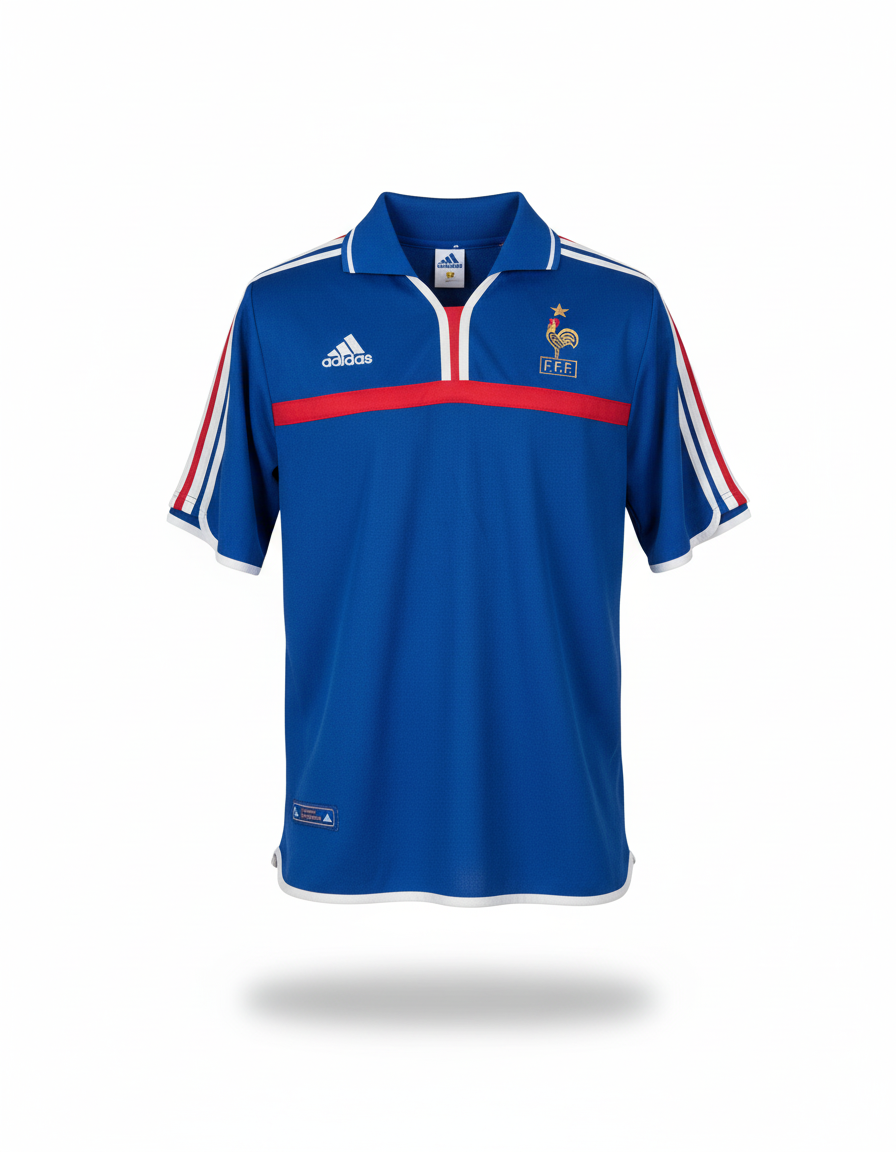 France 2000 2002 adidas football shirt soccer jersey M 647194