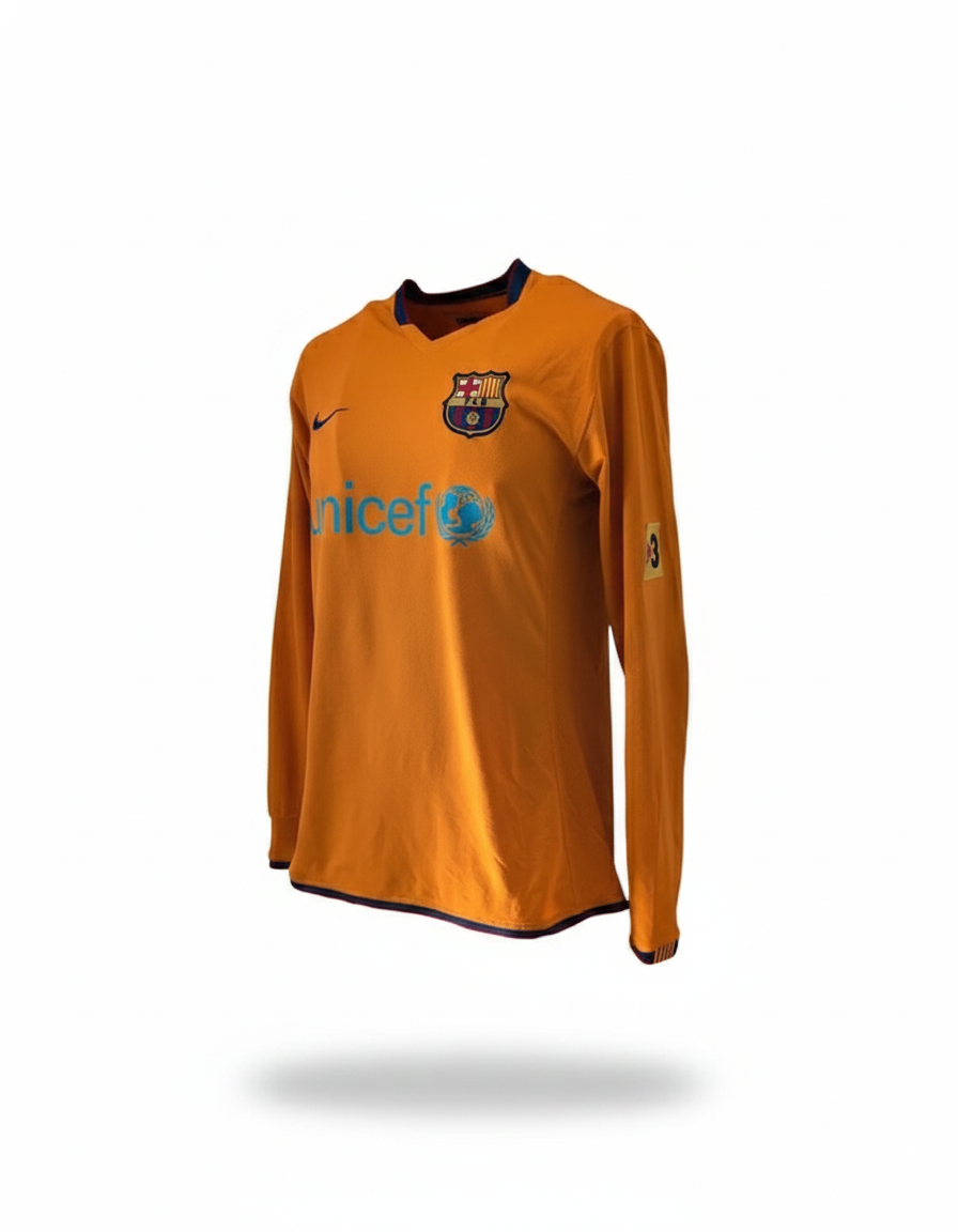 Barcelona 2006 2007 away nike matchworn matchissue football shirt soccer jersey L #7 gudjohnsen