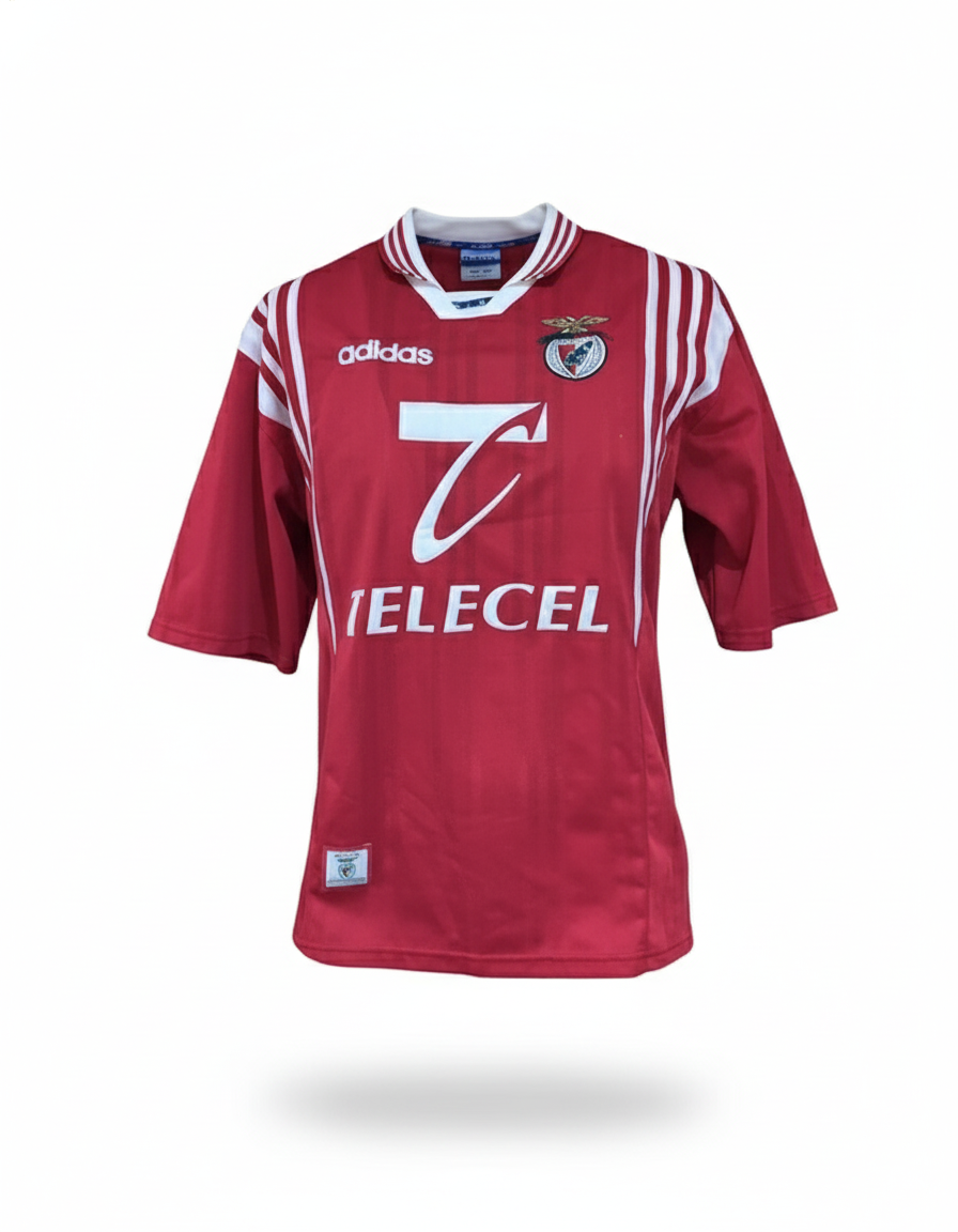 Benfica 1997 1998 adidas football shirt soccer jersey L