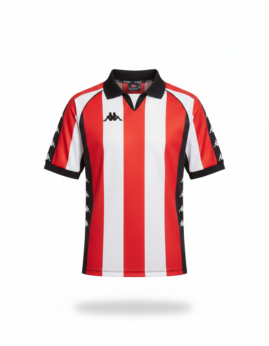 sparta Rotterdam red star template kappa 90s football shirt soccer jersey L