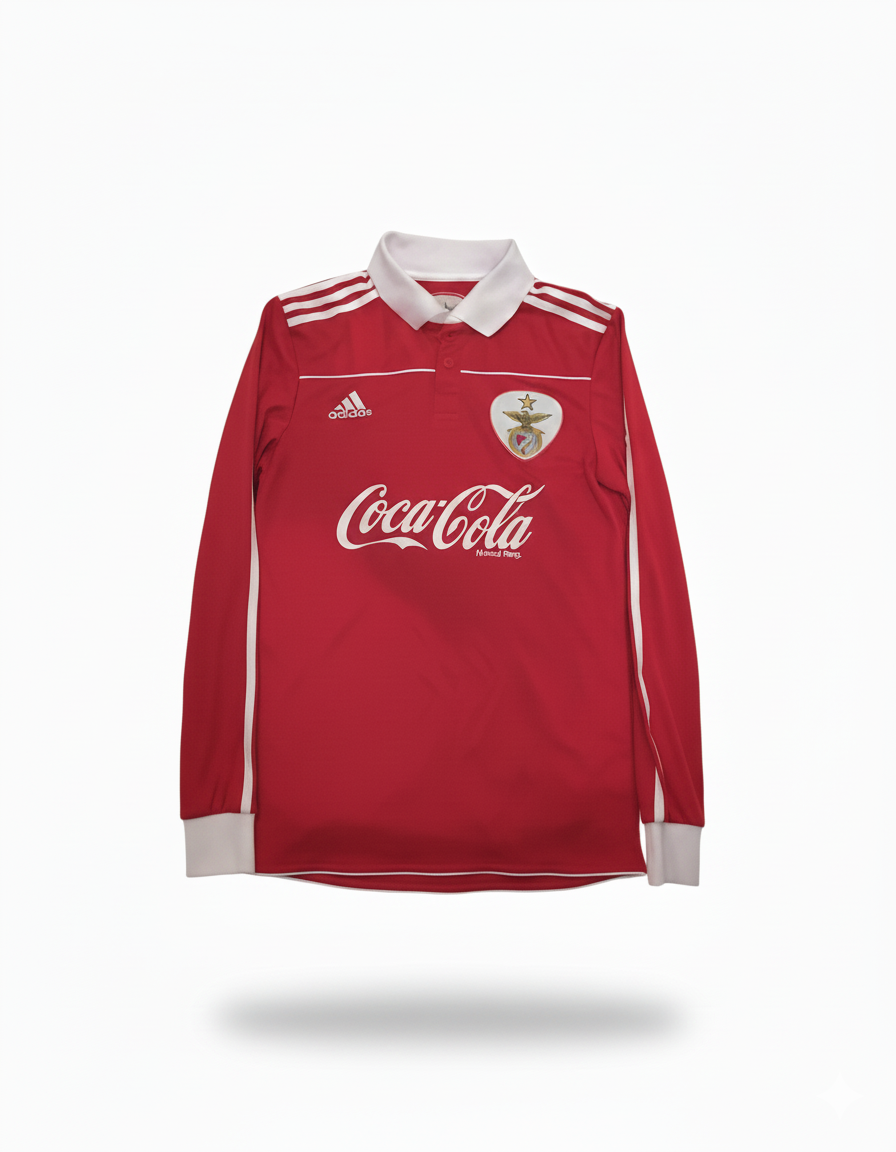 Benfica B 2010 2011 adidas matchworn longsleeve football shirt soccer jersey S #3