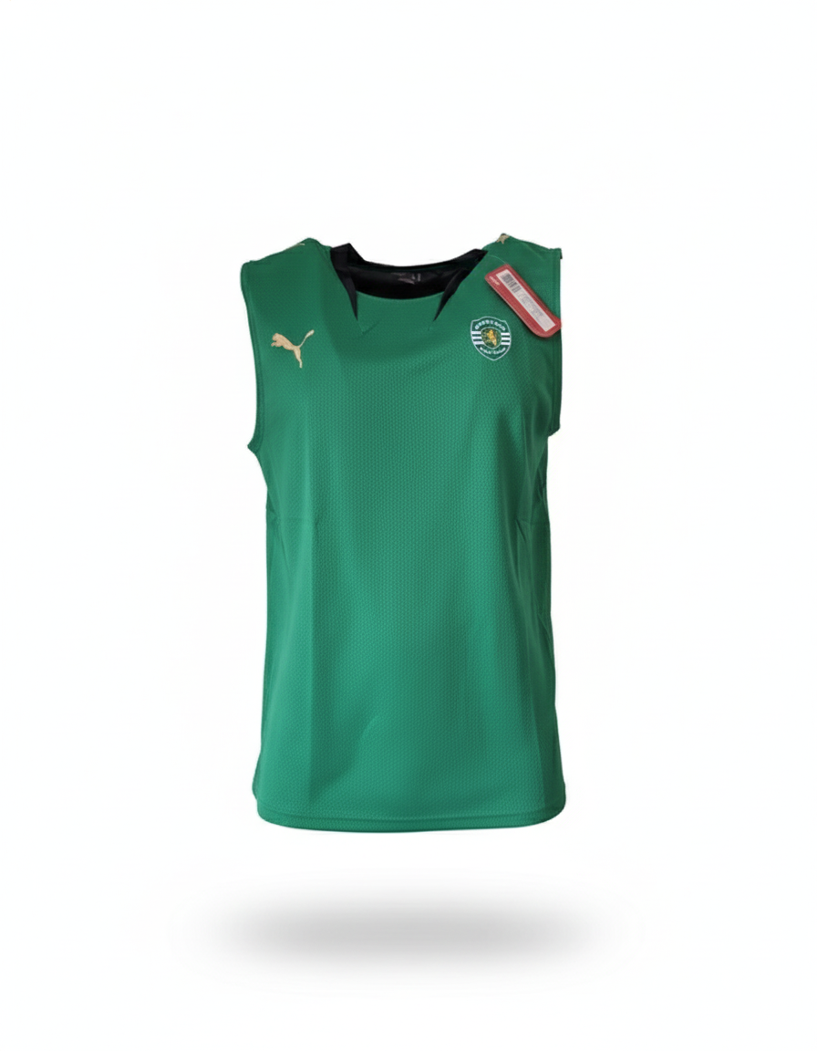 Sporting puma training shirt sleeveless football shirt soccer jersey XL bnwt